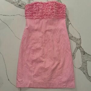 Lilly Pulitzer Pinstripe Punk White Summer Spring Dress